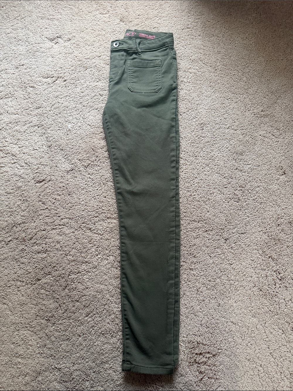 Men's Olive Green Slim Stretch Pants